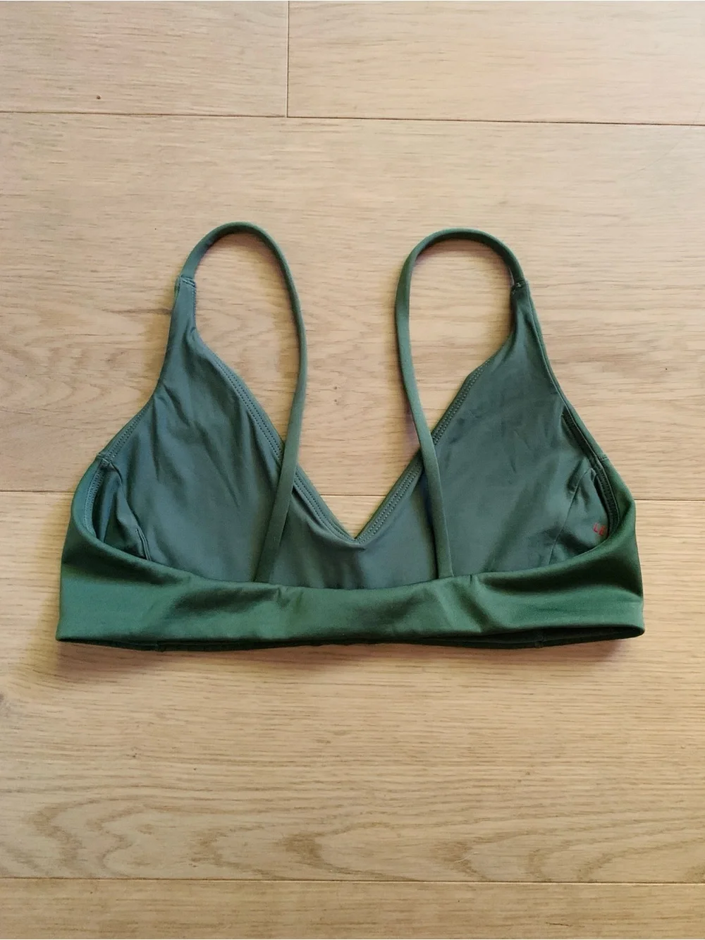 SOLD NWOT Left On Friday Sunday Bikini Top Womens Small Agave Green Travel Swim
